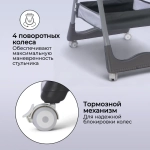 Стульчик для кормления Bubago Albert цвет Grey/Серый арт BG 138-1