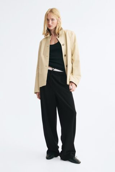 Брюки со стяжкой — Чёрный — H&M 1355617