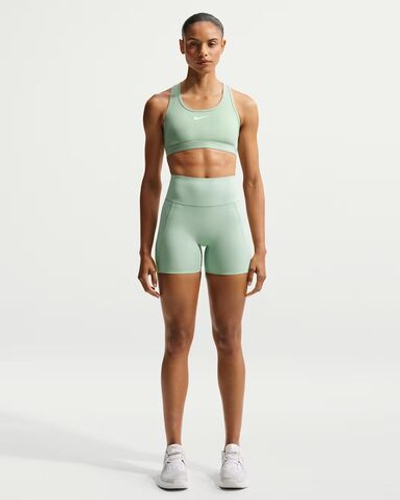 Nike Universa Женские велосипедные шорты с высокой талией и без шва спереди, длина 13 см