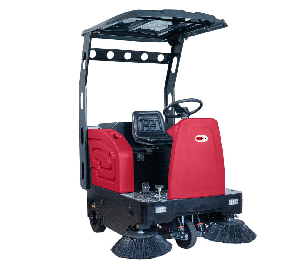 Аккумуляторная подметальная машина c местом для оператора Vostok SW1450 (Крыша - доп. опция)