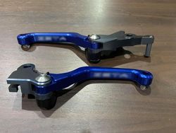Lever set (clutch+brake). Short levers, 3 fingers lever. Honda CRF250-300-L-M-Rally (no brand)