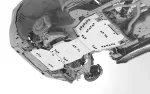 Защита днища для Lexus GX 550 GX550 2024+ Лексус защита картера и КПП
