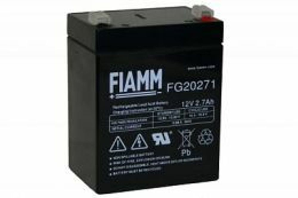 Аккумулятор FIAMM FG20271 - AGM ( 12В / 2,7Ач ) Аккумулятор FIAMM FG20271 - AGM ( 12В / 2,7Ач )