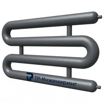 Регистр отопления РЗЭ-4x219x5,0-1000 четырёхрядный змеевиковый с эллиптическими заглушками