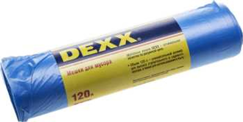 Мешки для мусора, голубые 120л, 10шт, DEXX,39150-120