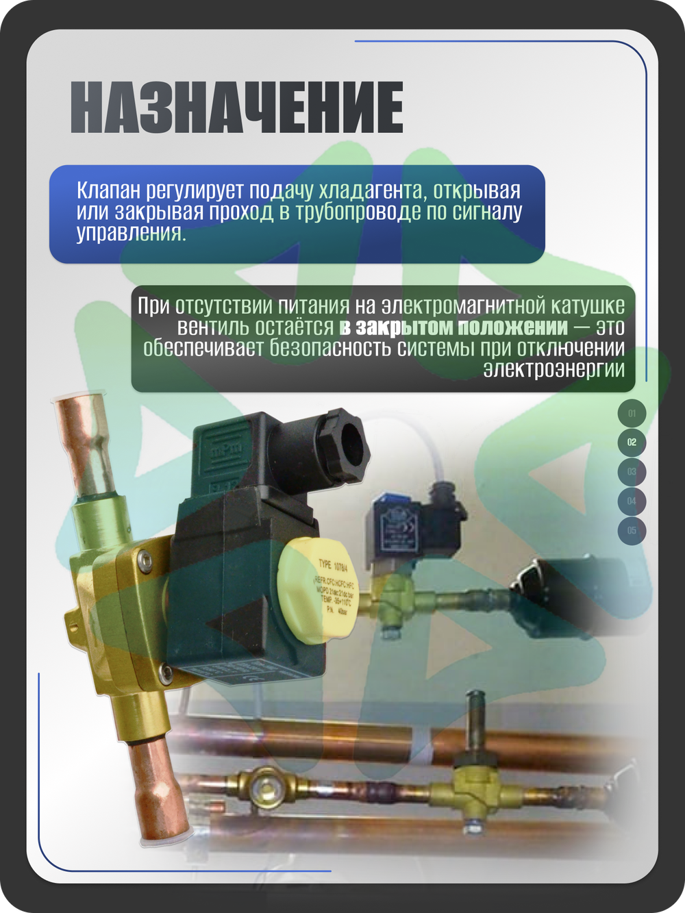 Соленоидный клапан вентиль с катушкой под пайку 1/2" SV1078/4
