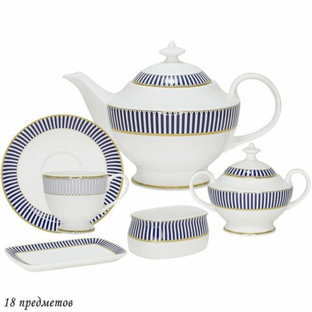 Lenardi 145-452 Чайный сервиз 18пр. 250 мл ИНФАНТА в под.уп.(х2)Костяной фарфор
