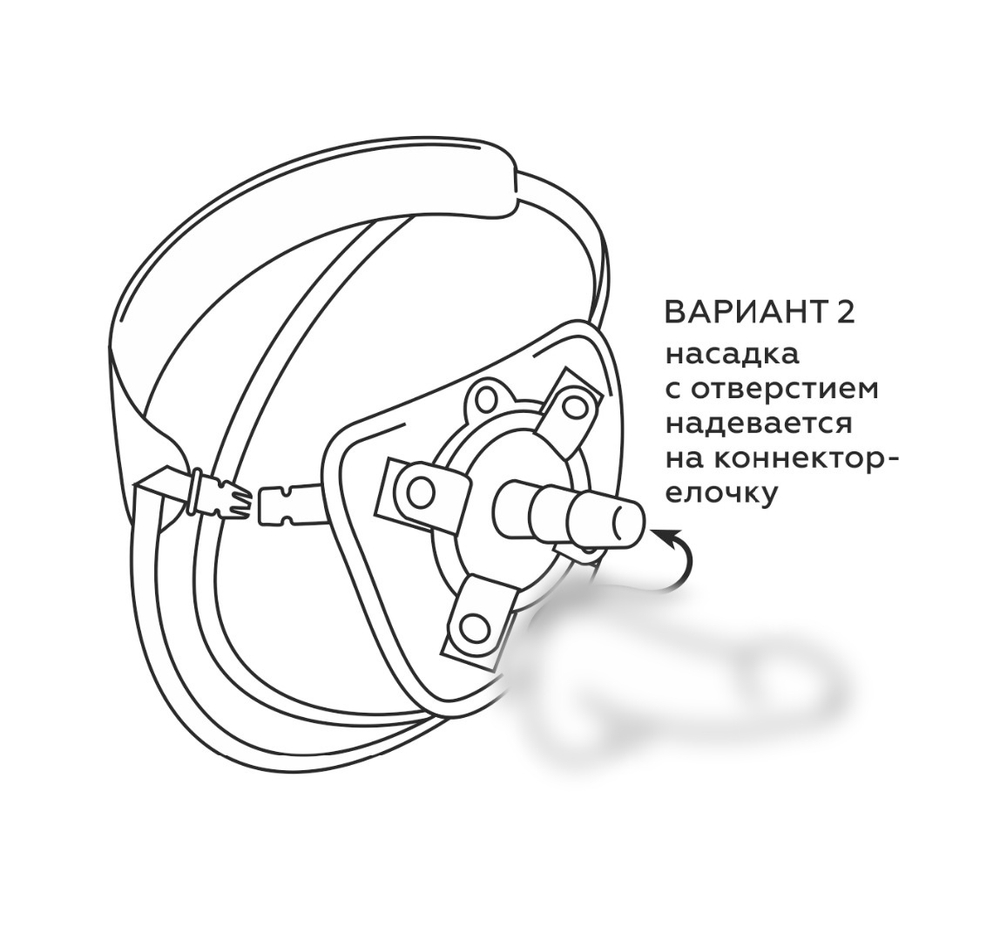 Вибрострапон с двумя насадками UNI strap 6 Harness best of all 531413ru
