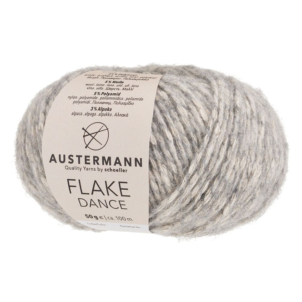 Пряжа Austermann (Аустерманн) Flake Dance / уп.10 мот. по 50 г, 100 м, 12009