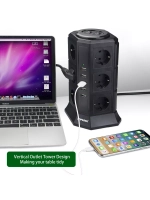 Удлинитель сетевой фильтр на 12 розеток, 5 USB