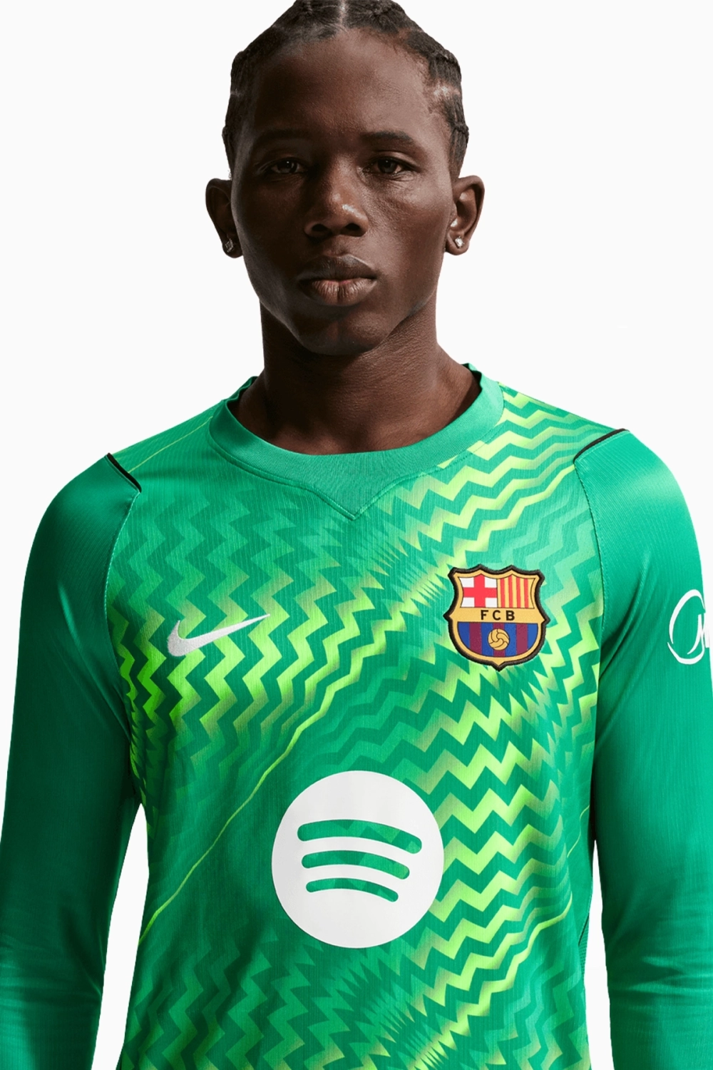 Футболка с длинными рукавами Nike FC Barcelona 26/27 Goalkeeper Stadium - зеленый