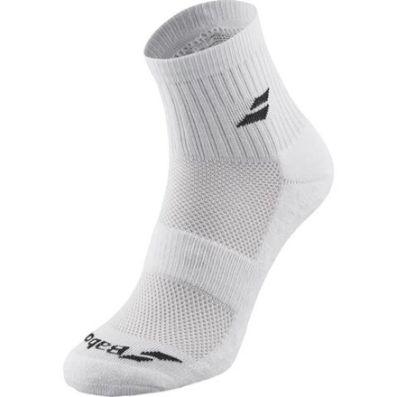 Теннисные носки Babolat Quarter 3 Pairs Pack - white/white