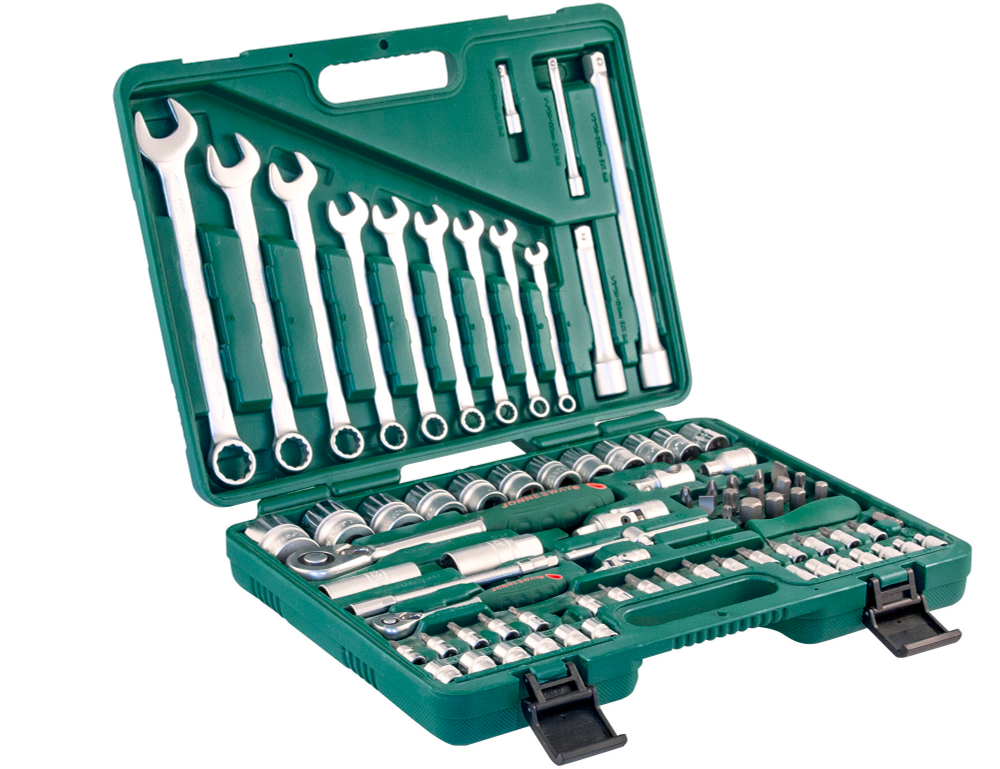 S04H52482S Набор инструмента универсальный 1/4", 1/2"DR, 82 предмета