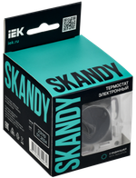 SKANDY Термостат электронный с индикацией SK-T01T титан IEK