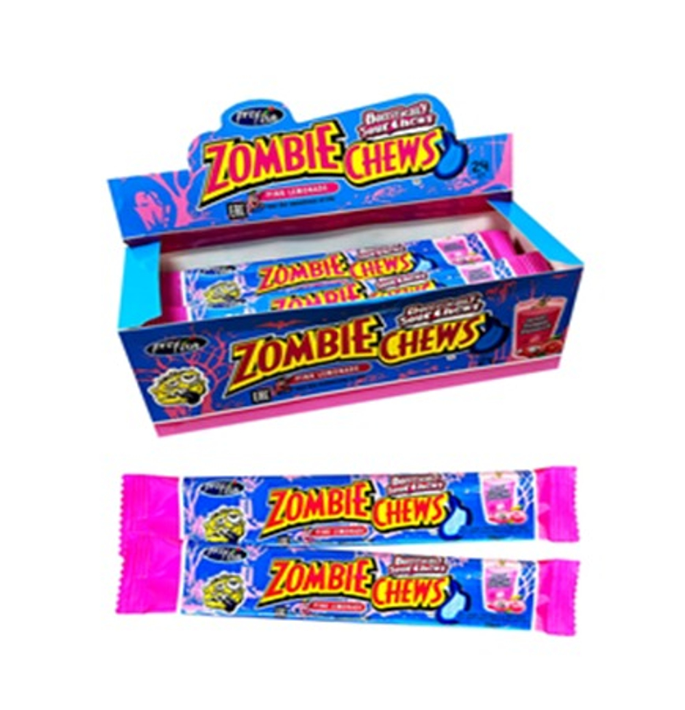 Жев.конфета Zombi chews pink lemonade 24шт*20г  (Пакестан)