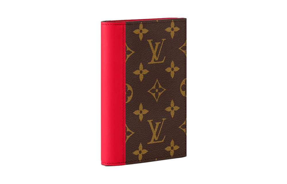 LOUIS VUITTON Passport Cover Colormania Red