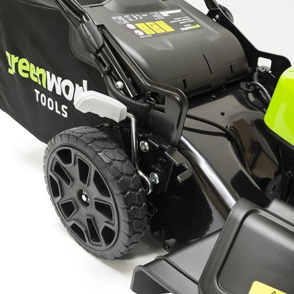 Аккумуляторная самоходная газонокосилка Greenworks GD40LM46SP, 2506807.40v, 46см, без АКБ и ЗУ