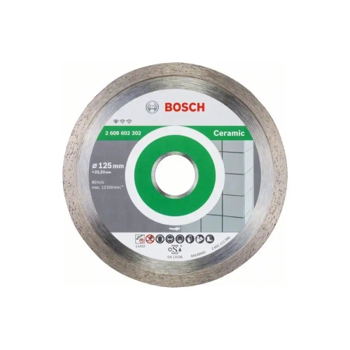 Алмазный отрезной круг по керамике Standard for Ceramic 125x22.23x1.6x7 мм BOSCH 2608602202