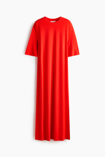 Длинное платье-футболка — свободный крой - H&M