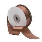 Лента атласная 1-сторонняя 25.0 мм / 22.86±1 метров, 075 серо-коричневый, Globus