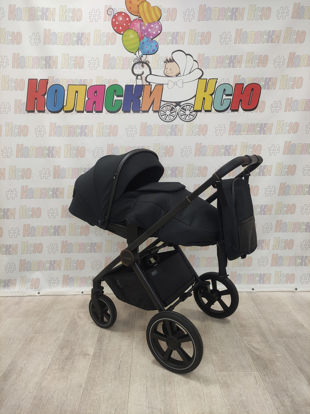 Коляска модульная Carrello Ultimo CRL-6518 Sable Black черная рама
