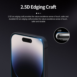 Защитное стекло с прозрачными рамками от Nillkin для iPhone 14 Pro, серия H+Pro Anti-Explosion Glass Screen Protector