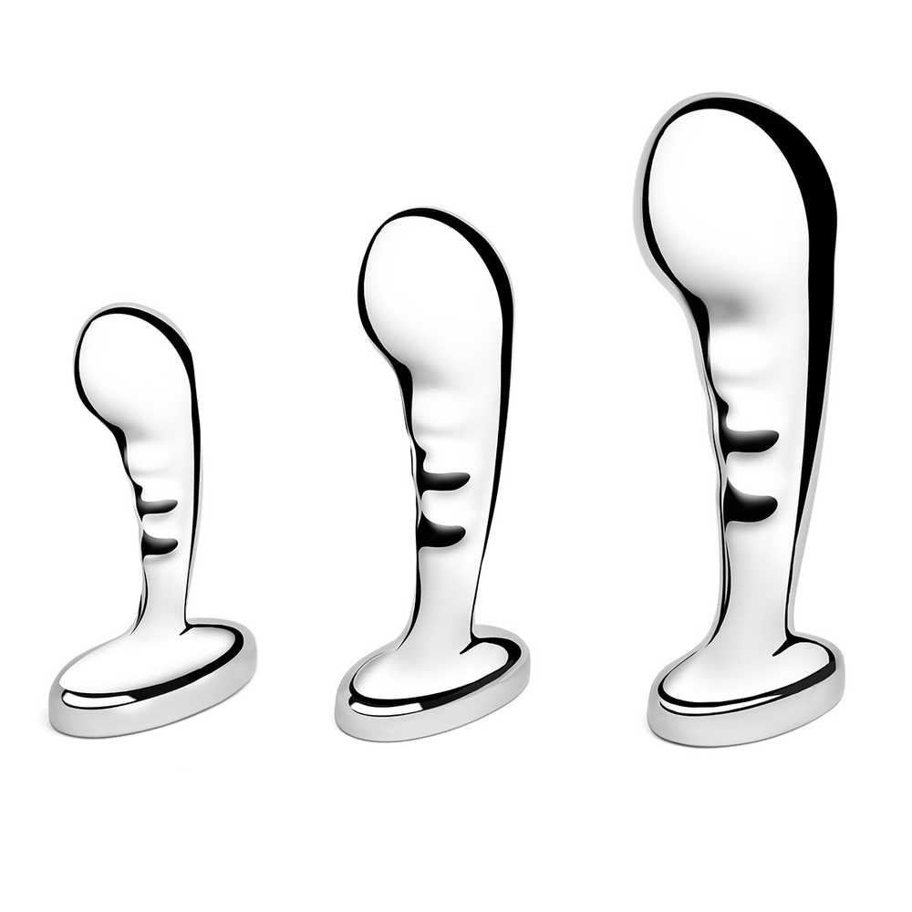 b-Vibe STAINLESS STEEL P-SPOT TRAINING SET - Набор металлических стимуляторов