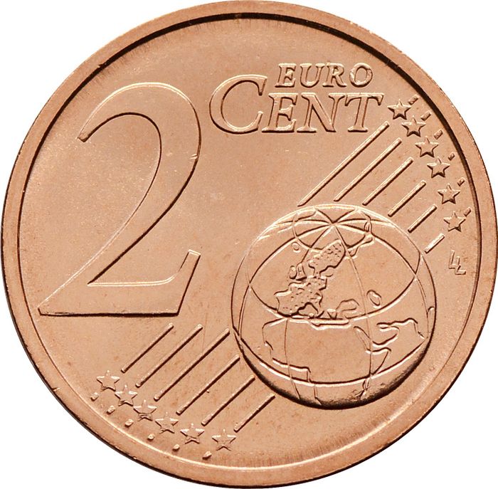 2 евроцента 2017 Литва (2 euro cent)