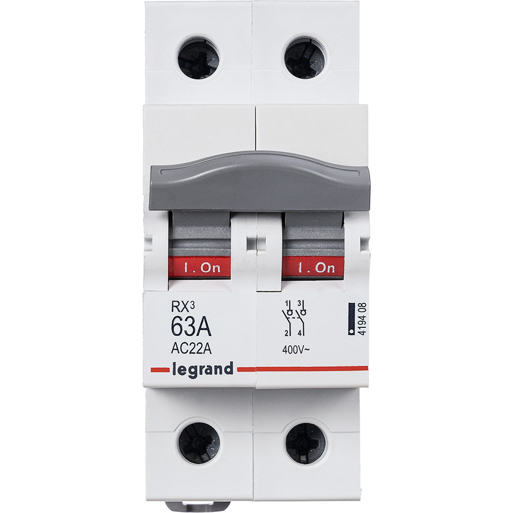 Выключатель-разъединитель 63А 2П Rx3 Legrand