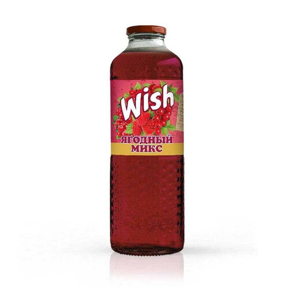 Морс Wish ягодный микс 1л  пакет
