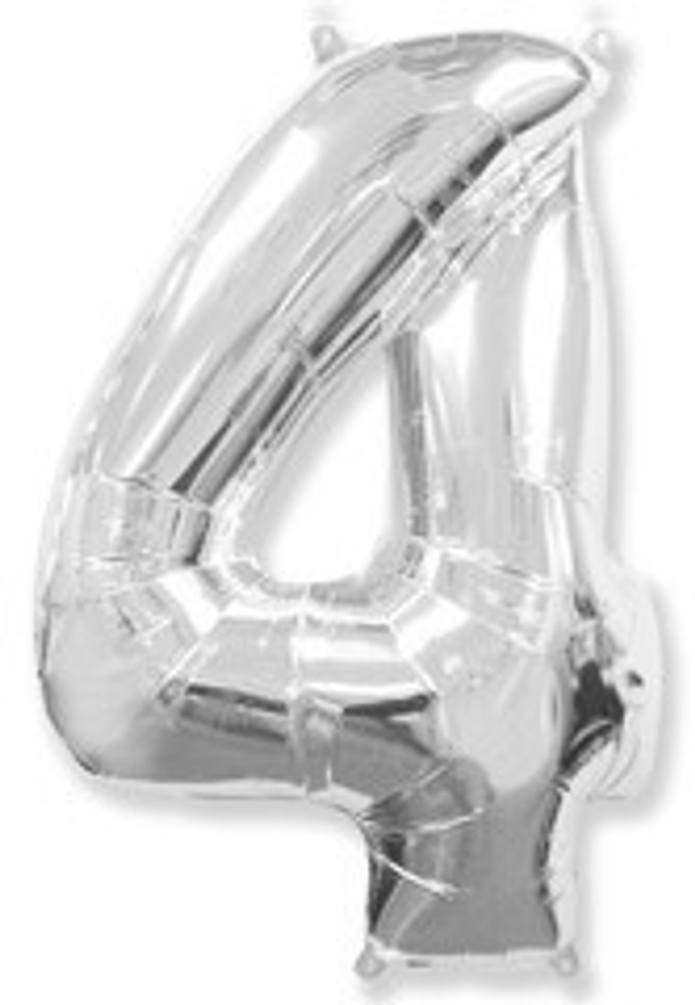 Ф ЦИФРА 4  40" Silver Серебро
