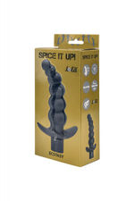Анальный вибро-стимулятор "ёлочка" Spice it up Ecstasy Dark Grey (7 режимов) (Цвет: серый)