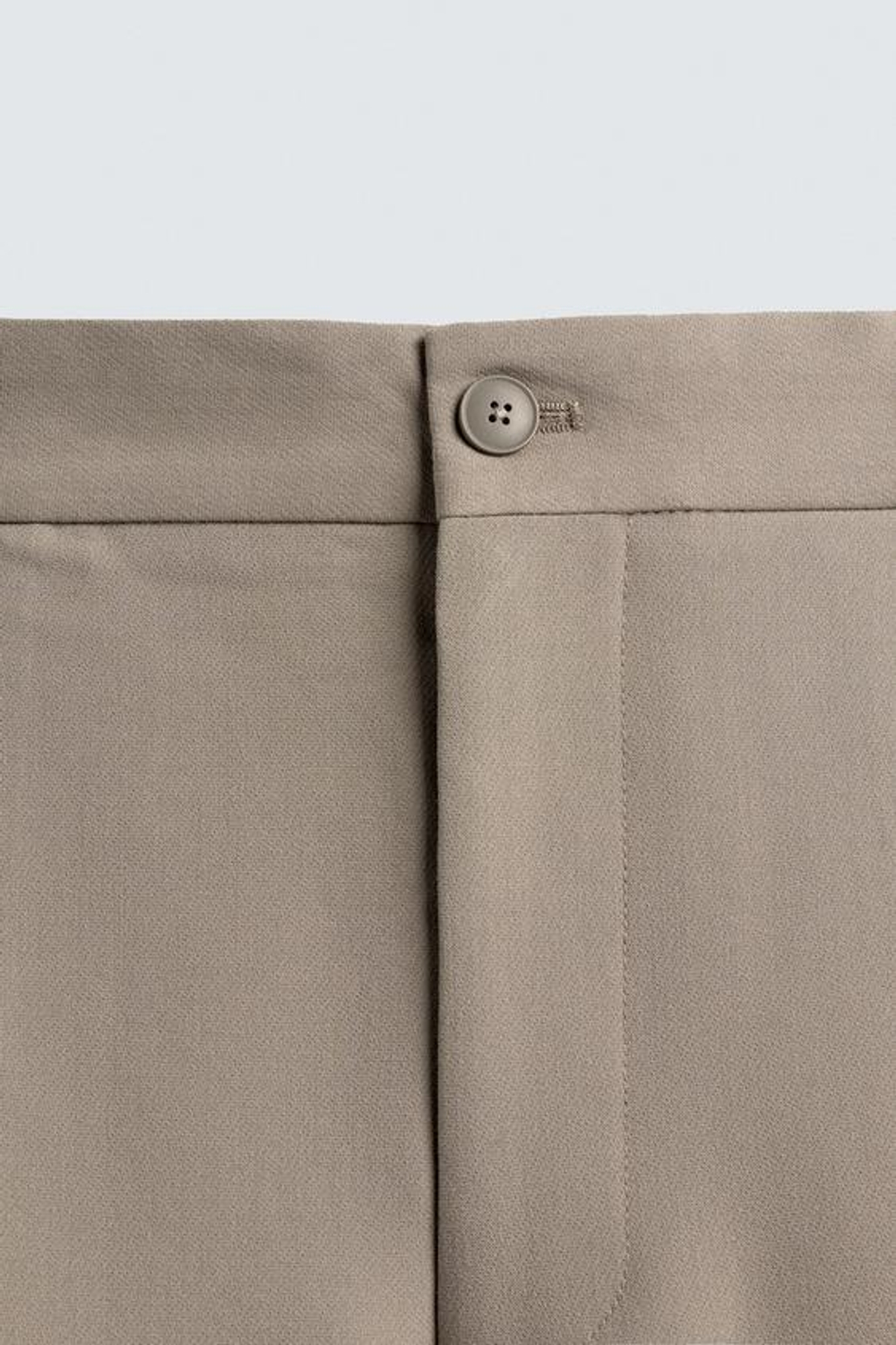ZARA БРЮКИ RELAXED FIT СО СКЛАДКАМИ, СВЕТЛО-КОРИЧНЕВЫЙ