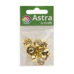 Шапочка для бусин 4AR209, 13мм 30 шт/упак, Astra&Craft (Светлое золото)