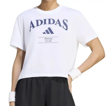 Женская теннисная футболка Adidas Heritage Tennis Graphic - white