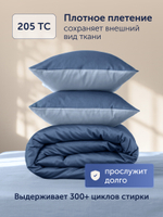 Пододеяльник БайКолор (сатин) Синий/Голубой