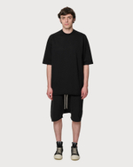 RICK OWENS DRKSHDW ШОРТЫ ЧЕРНЫЕ HOLLYWOOD DRAWSTRING PODS RIGP