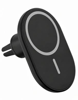 Автодержатель на дефлектор Gurdini Wireless Magsafe Car Charger Черный