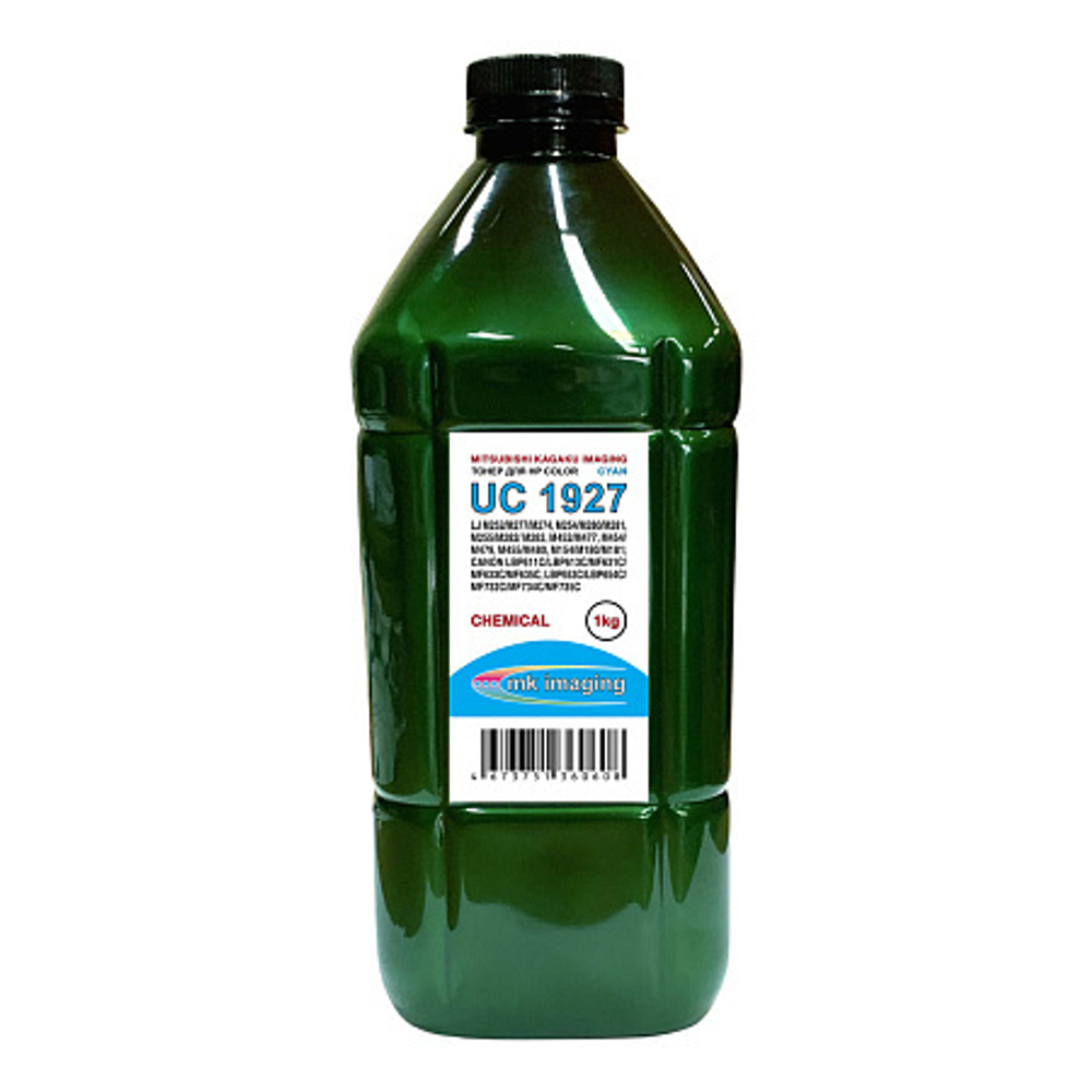 Тонер MITSUBISHI/MKI тип UC1927C для HP Color Универсальный, CF401/CF411/CF531/CF541/W2031/W2211 (1кг) голубой