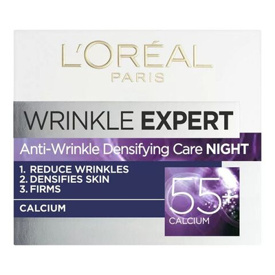 Крем ночной с кальцием Wrinkle Expert 55+ с маслом из косточек абрикоса 50 мл (Франция)