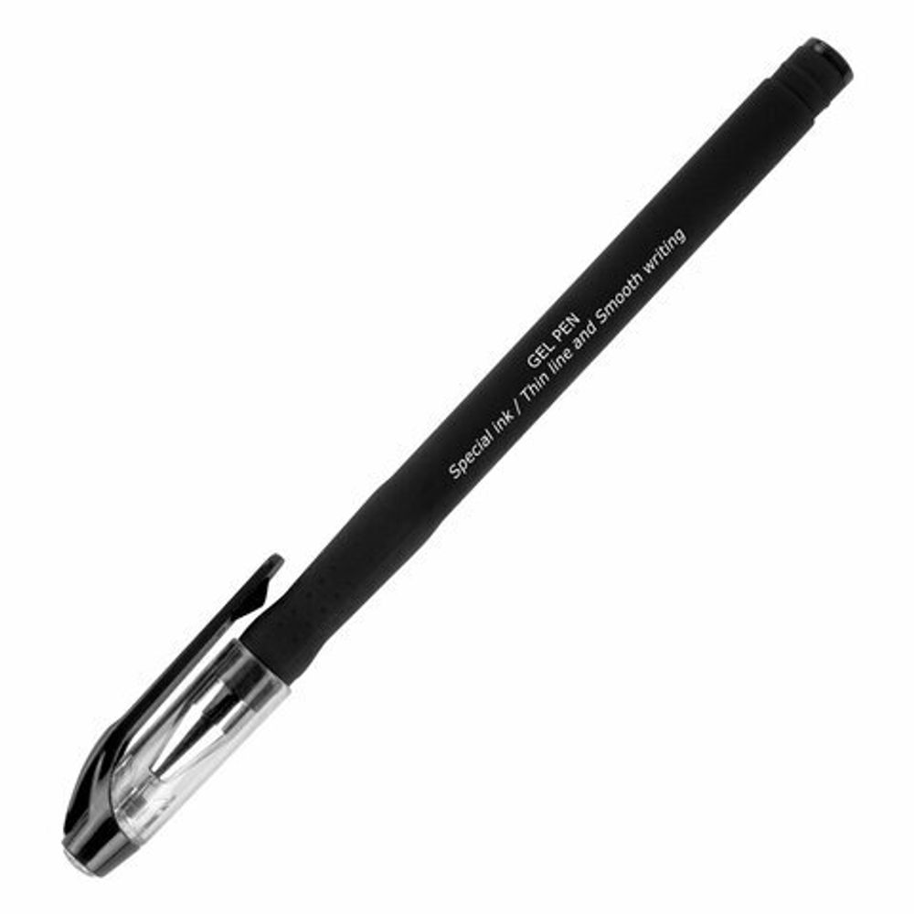 Ручка гелевая BRAUBERG SPECIAL, 1шт, ЧЕРНАЯ, игольчатый узел 0,38 мм, тонкая линия письма 0,2 мм, 144246