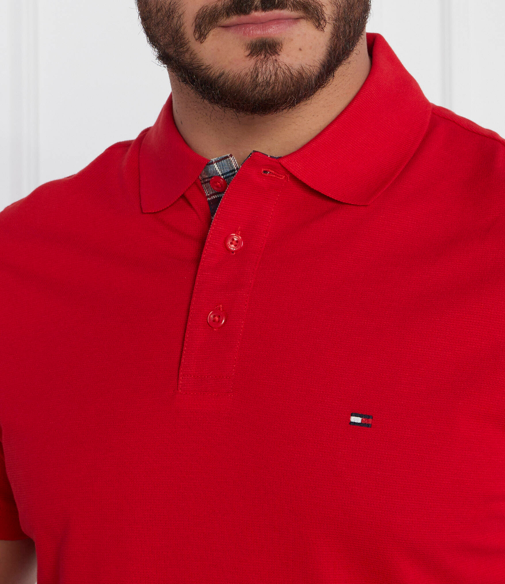 Поло GS CHECK PLACKET Tommy Hilfiger - красный(MW0MW33266)