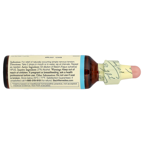 Bach, Original Flower Remedies, бук, 20 мл