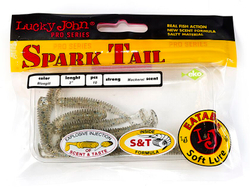 Виброхвосты съедобные LJ Pro Series Spark Tail 2,0in (5 см), цв. S08, 10 шт.