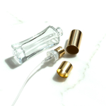 10 КОМПЛЕКТОВ: Флакон Gift 7,5 ml FEA 13, колпачок ALUCAP GOLD, спрей самозащелкивающийся GOLD с кольцом