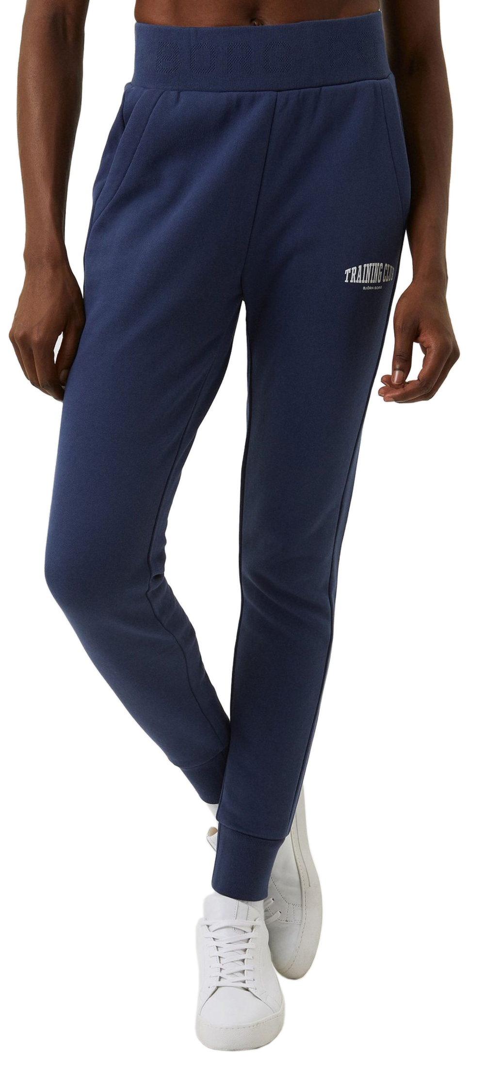 Женские теннисные брюки Björn Borg Sthlm High Waist Sweat Pants - washed out blue