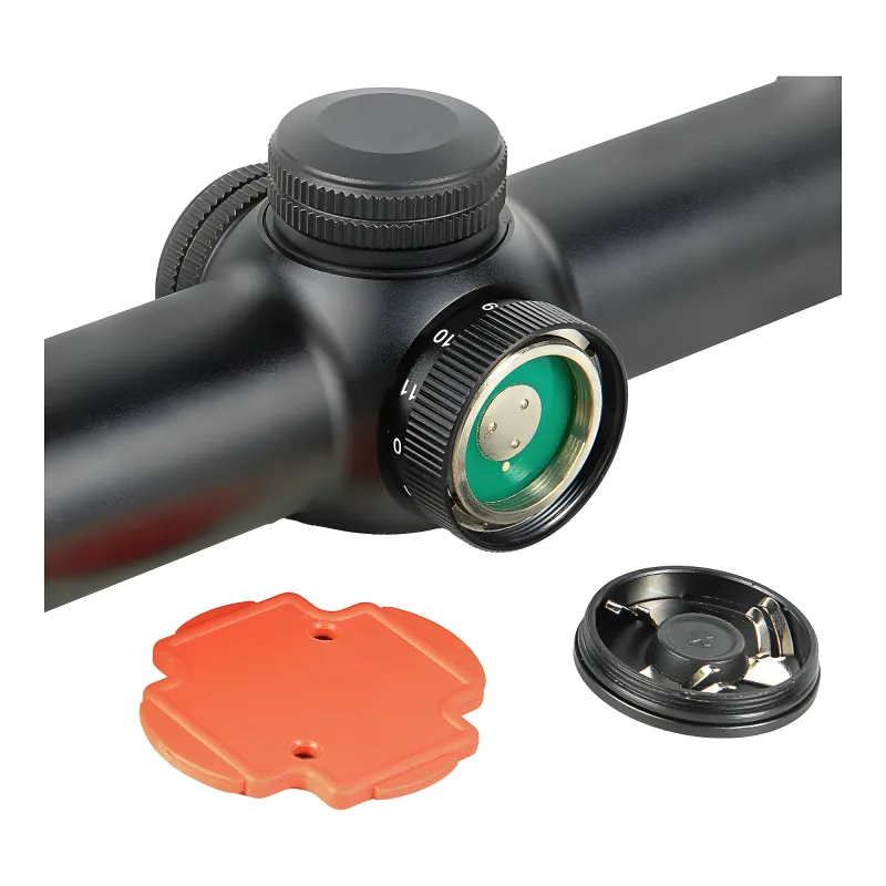 Прицел оптический BRITE LPVO 1-6X24 IFR - открытый отсек для батарейки подсветки и инструменты