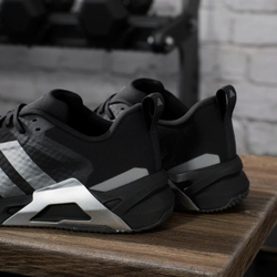 Кроссовки Adidas DROPSET CONTROL (Черно-Серебрянные)