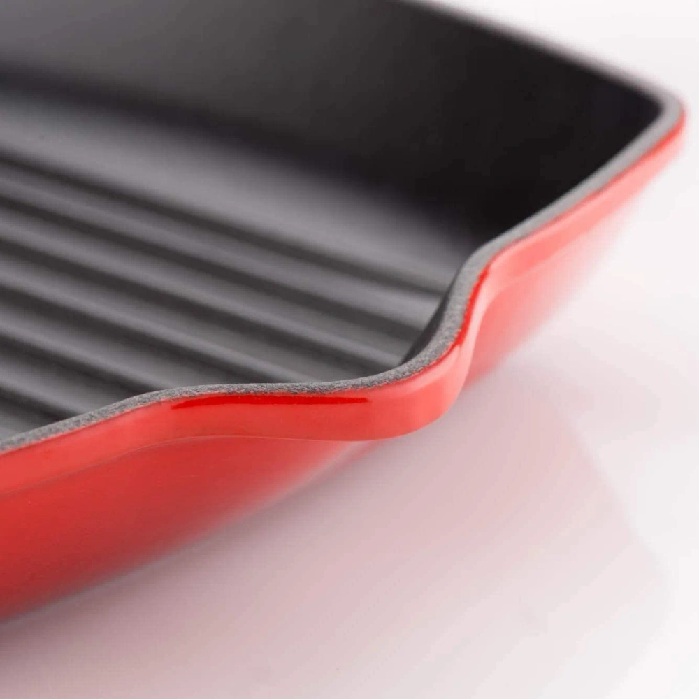 Le Creuset Чугунная сковорода-гриль диаметром 26 см вишневого цвета. 20183260600422