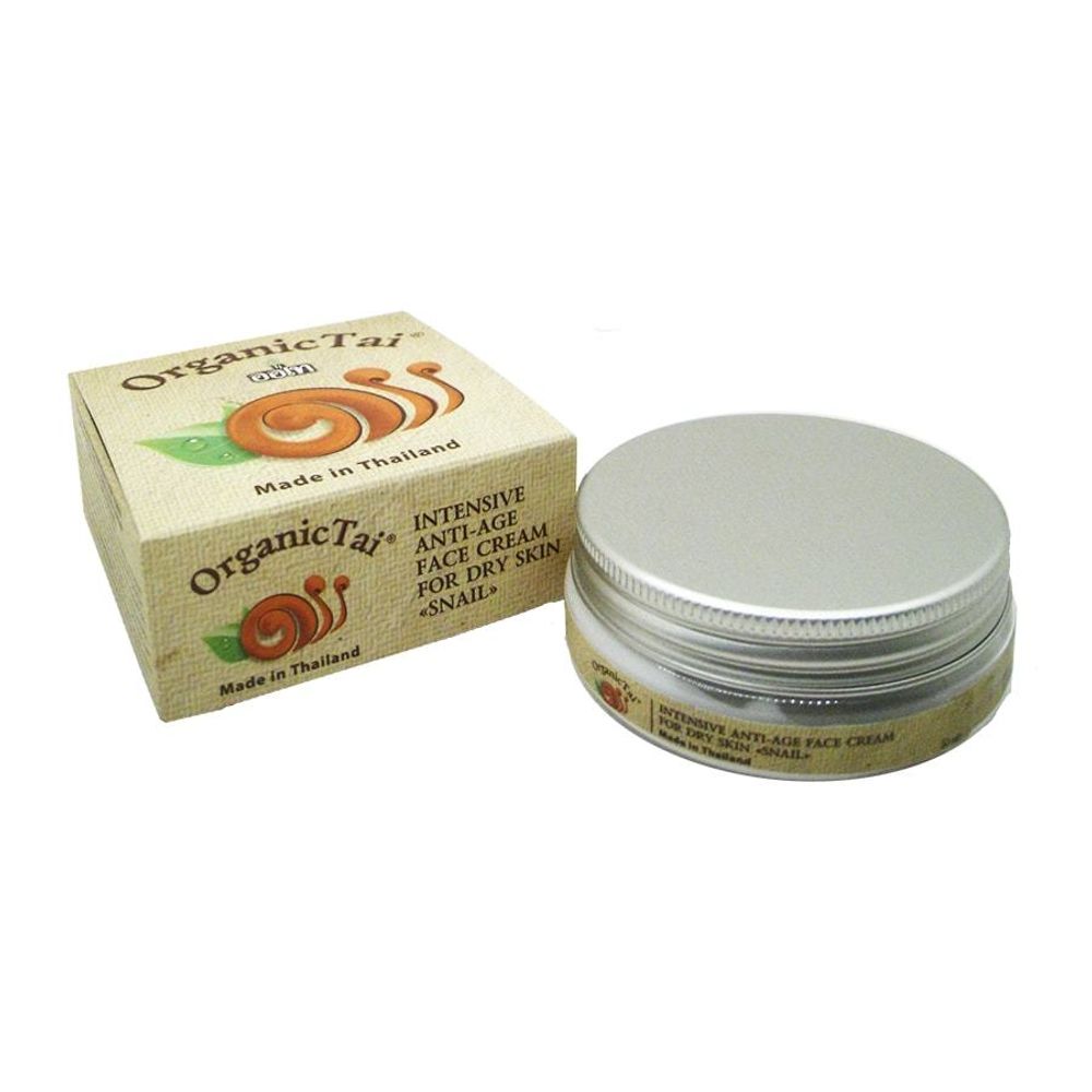 Крем Organic Tai Snail Антивозрастной для нормальной и сухой кожи с муцином улитки 50 мл